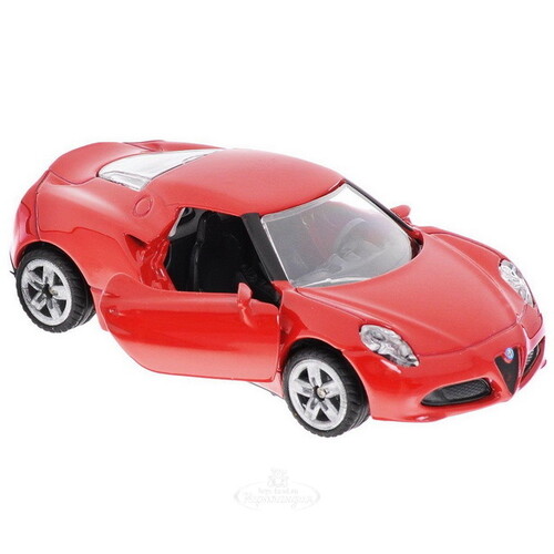 Модель машинки Alfa Romeo 4c 1:55, 10 см SIKU
