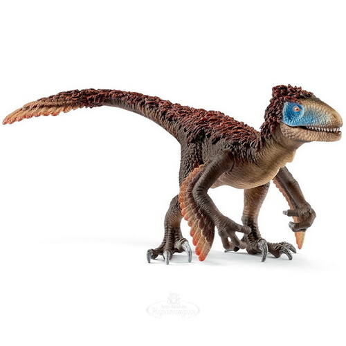 Фигурка Динозавр Ютараптор 20 см с подвижной нижней челюстью и передними лапами Schleich