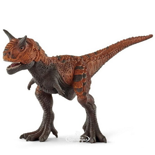 Фигурка Динозавр Карнотавр 22 см с подвижной нижней челюстью, коричневый Schleich