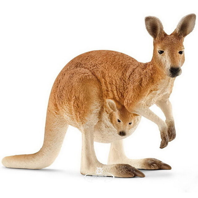 Фигурка Кенгуру с детенышем 14 см Schleich (Шляйх)