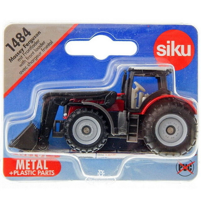 Трактор Massey Ferguson с фронтальным погрузчиком 1:87 SIKU