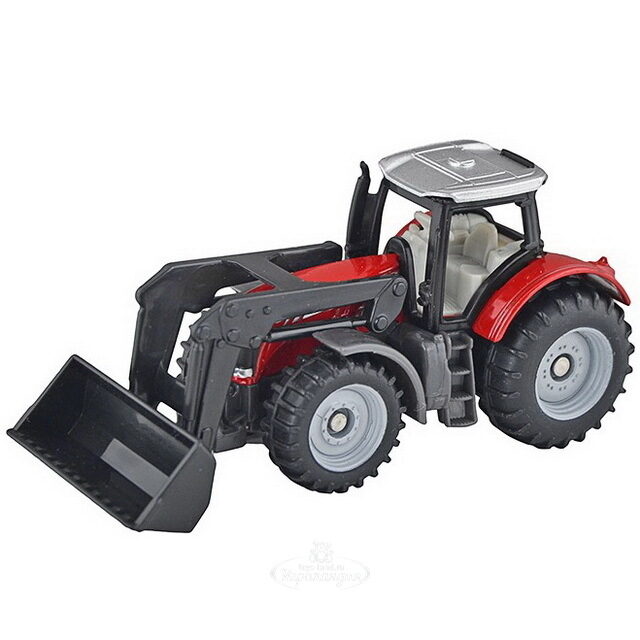 Трактор Massey Ferguson с фронтальным погрузчиком 1:87 SIKU