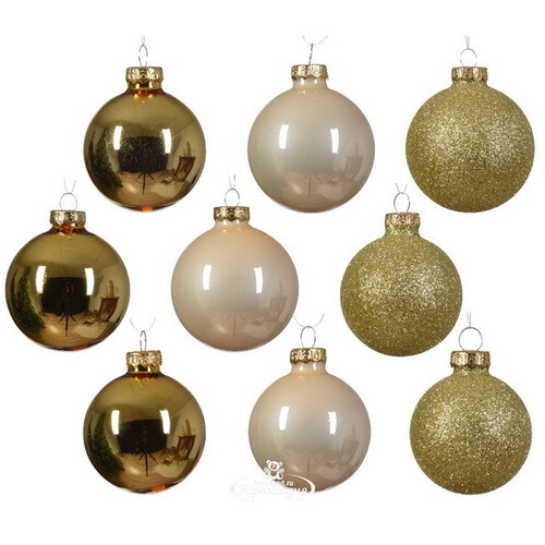 Набор стеклянных шаров Ensemble: Брызги шампанского 5-7 см, 21 шт Winter Deco