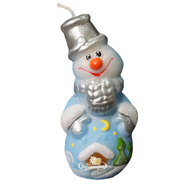 Свеча Снеговик, 8*4*4 см Омский Свечной