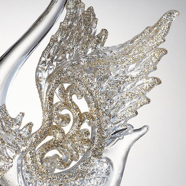 Елочная игрушка Царевна-Лебедь, 12 см, шампань, подвеска Forest Market