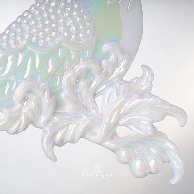 Елочная игрушка Голубка 10 см белая, подвеска Forest Market