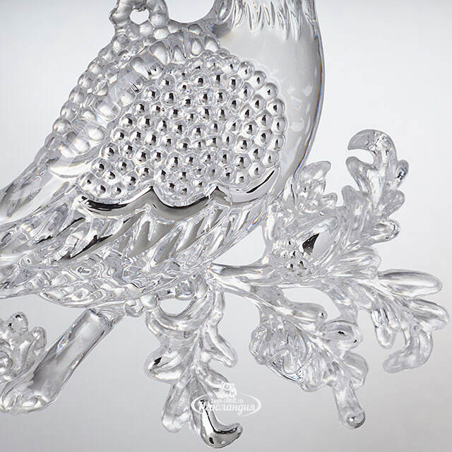 Елочная игрушка Птичка Голубка 10 см, подвеска Forest Market