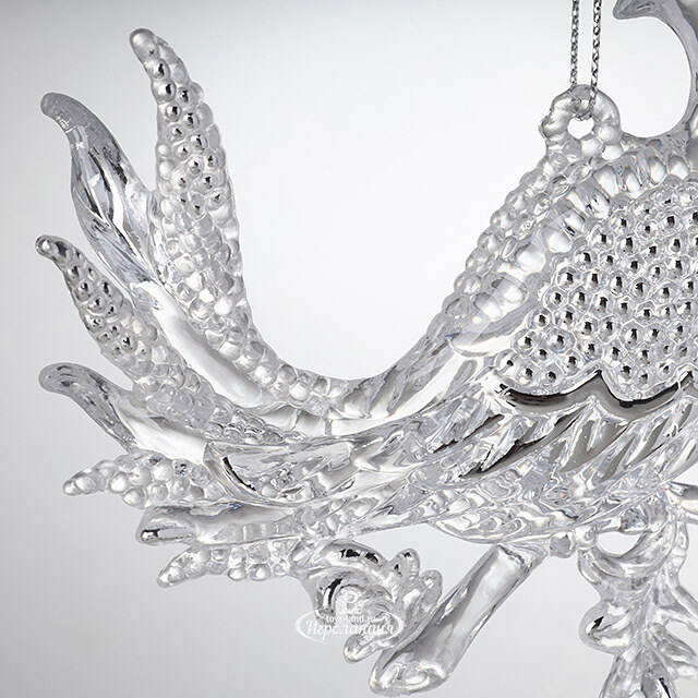 Елочная игрушка Птичка Голубка 10 см, подвеска Forest Market