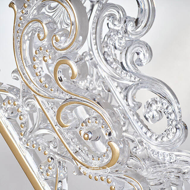 Елочная игрушка Санки - Морозные узоры 10 см, подвеска Forest Market