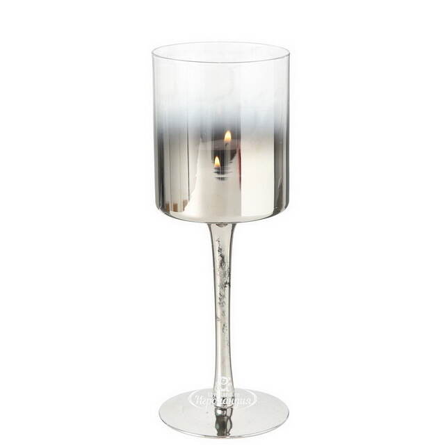 Стеклянный подсвечник-бокал Graccio 25 см Boltze