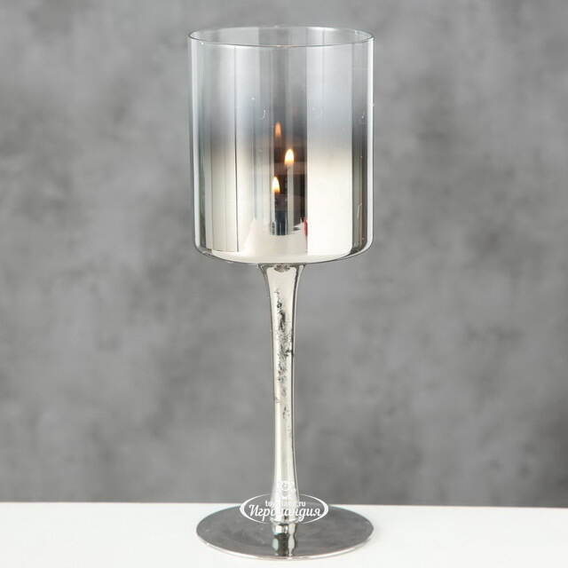 Стеклянный подсвечник-бокал Graccio 25 см Boltze