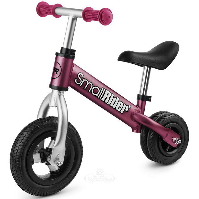 Беговел-каталка трансформер Small Rider Jimmy, надувные колеса 8"/6", вишневый Small Rider