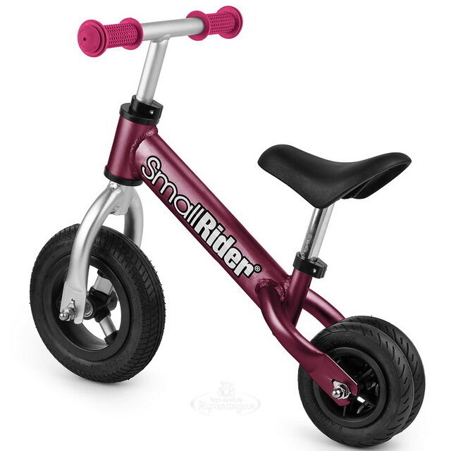 Беговел-каталка трансформер Small Rider Jimmy, надувные колеса 8"/6", вишневый Small Rider