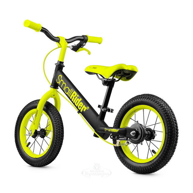 Беговел Small Rider Ranger 2 Neon, надувные колеса 12", ручной тормоз, лайм Small Rider