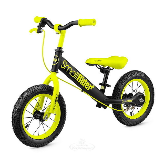 Беговел Small Rider Ranger 2 Neon, надувные колеса 12", ручной тормоз, лайм Small Rider