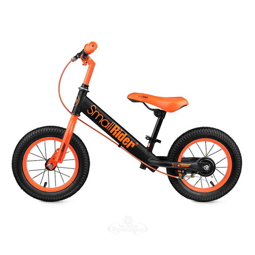 Беговел Small Rider Ranger 2 Neon, надувные колеса 12", ручной тормоз, красно-оранжевый Small Rider