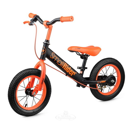 Беговел Small Rider Ranger 2 Neon, надувные колеса 12", ручной тормоз, красно-оранжевый Small Rider