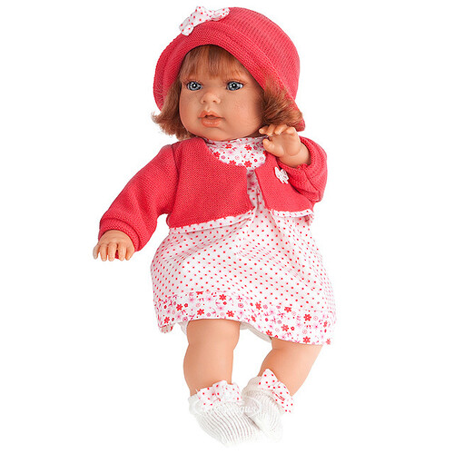 Кукла Памела в красном 37 см говорящая Antonio Juan Munecas