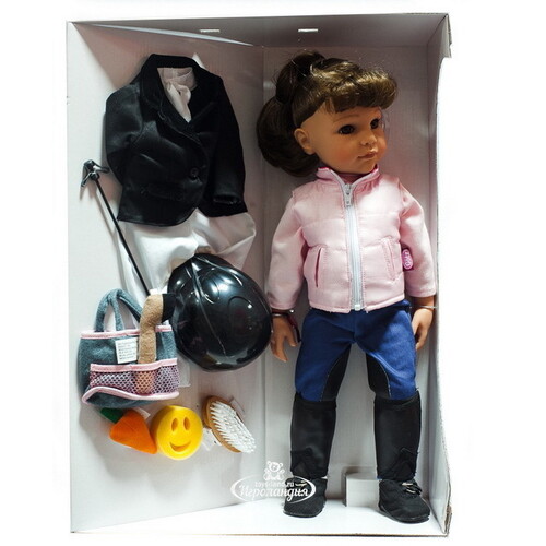Кукла Ханна наездница 50 см с сменным комплектом одежды и аксессуарами Gotz