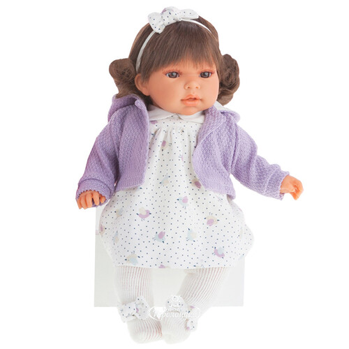 Кукла Лорена в фиолетовом 37 см говорящая Antonio Juan Munecas