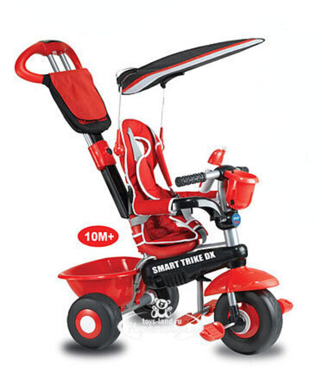 Smart trike 3 in 1 red top