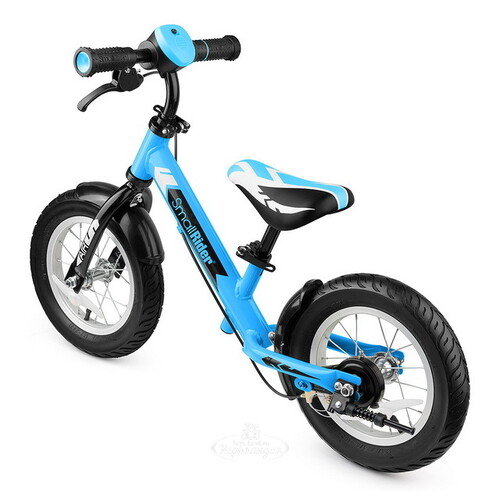Беговел Small Rider Roadster 2 AIR Plus с ревом мотора и LED подсветкой, надувные колеса 12", синий Small Rider