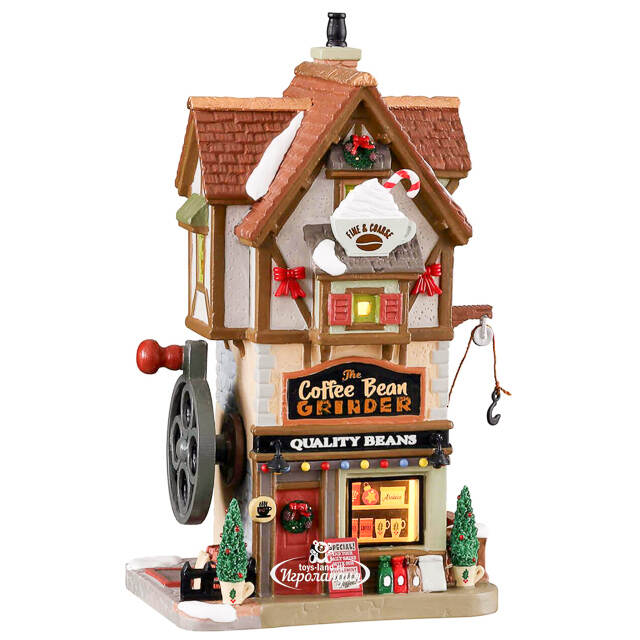 Кофейня The Coffee Bean Grinder 22*14 см, подсветка Lemax