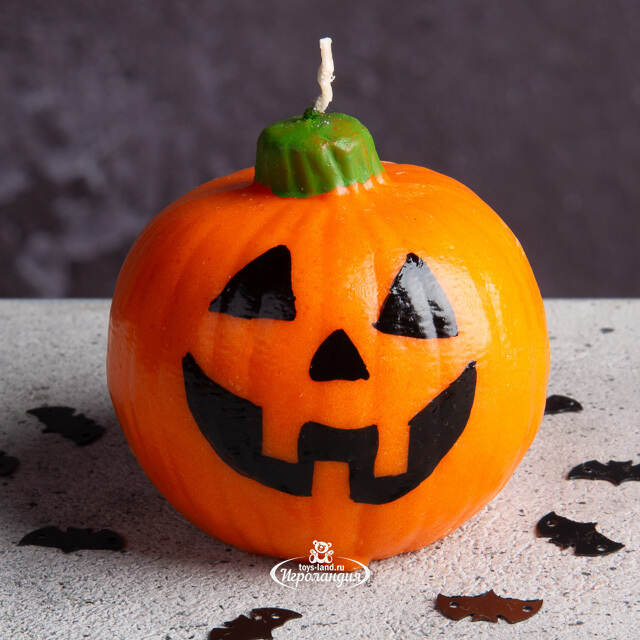 Декоративная свеча Джек-фонарь 6 см Омский Свечной