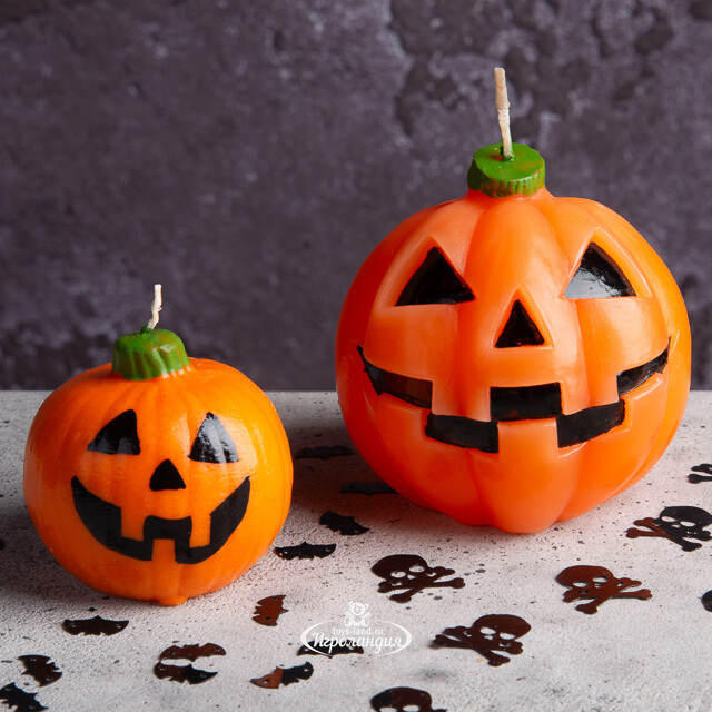 Декоративная свеча Джек-фонарь 6 см Омский Свечной