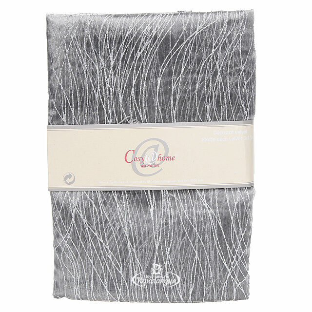 Ткань для декорирования 150*300 см серебряная, органза Billiet