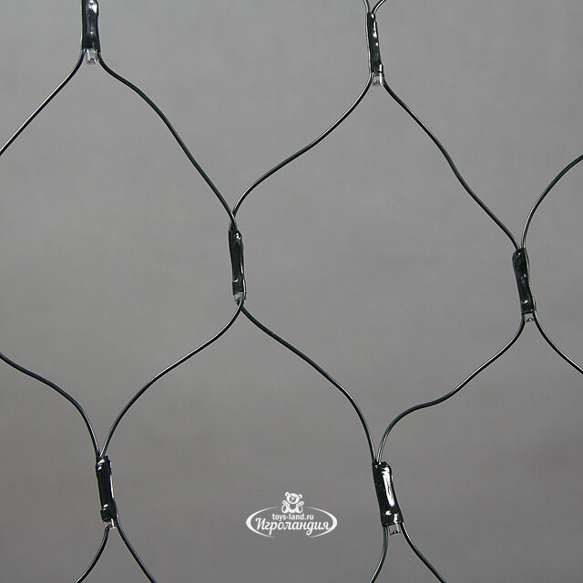 Гирлянда Сетка 1.7*1 м, 160 синих LED ламп, черный ПВХ, контроллер, IP20 Царь Елка