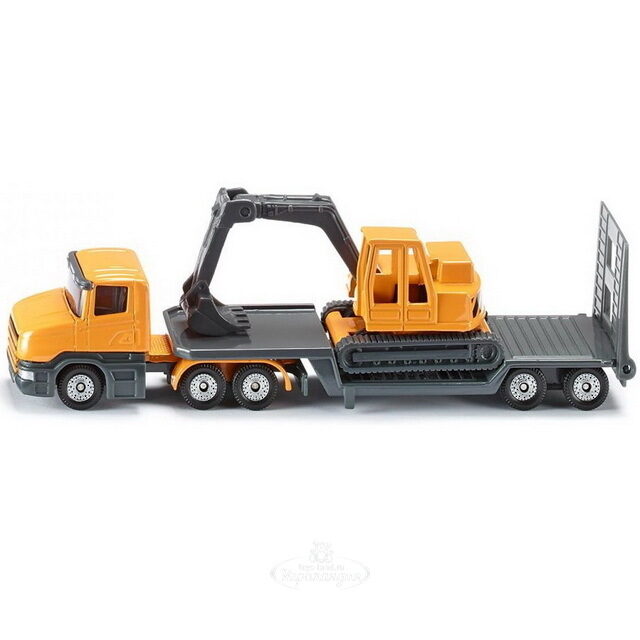 Модель грузовика с экскаватором Liebherr 1:87, 16 см SIKU