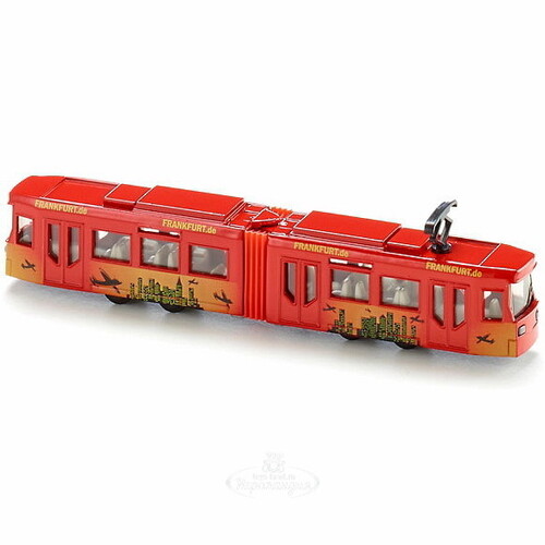 Городской трамвай с гармошкой, 20 см, металл SIKU