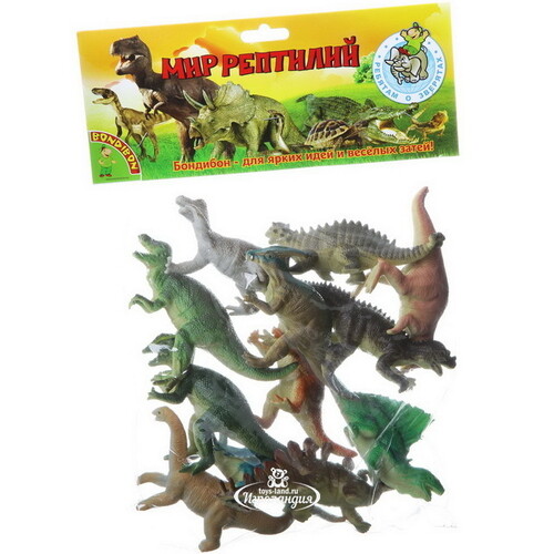 Набор фигурок Ребятам о зверятах: Динозавры 12 шт Bondibon