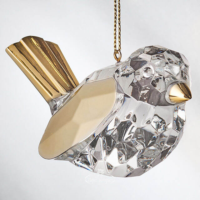 Елочная игрушка Птичка Кальтино 6 см, подвеска Forest Market