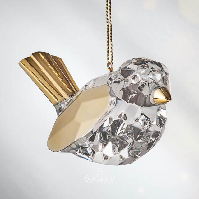 Елочная игрушка Птичка Кальтино 6 см, подвеска Forest Market