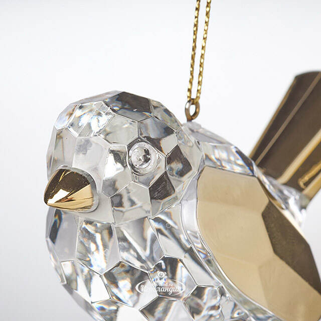 Елочная игрушка Птичка Кальтино 6 см, подвеска Forest Market