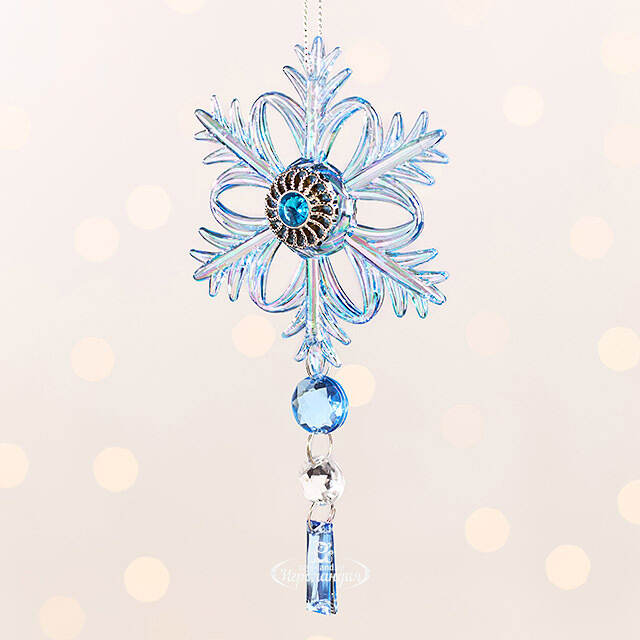 Елочная игрушка Снежинка Марсельеза 13 см Forest Market