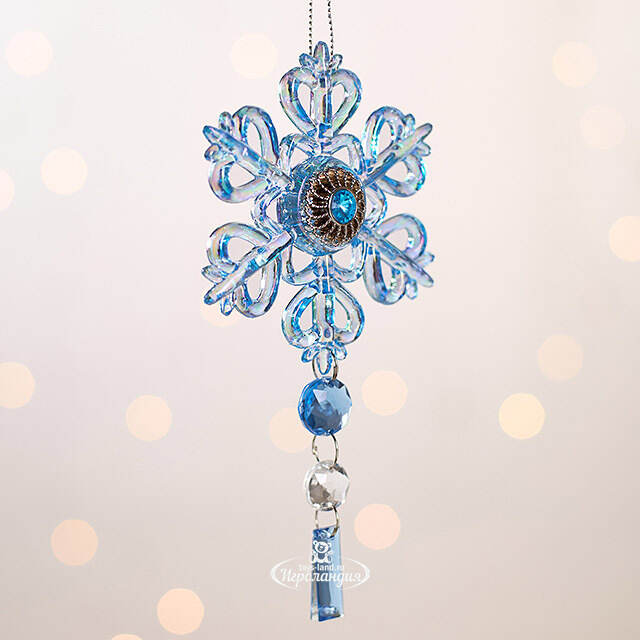 Елочная игрушка Снежинка Марсельеза 13 см Forest Market