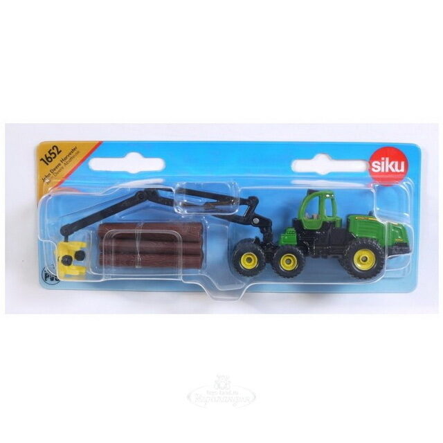 Трактор John Deere с манипулятором 1:87, 18 см SIKU