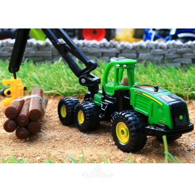 Трактор John Deere с манипулятором 1:87, 18 см SIKU