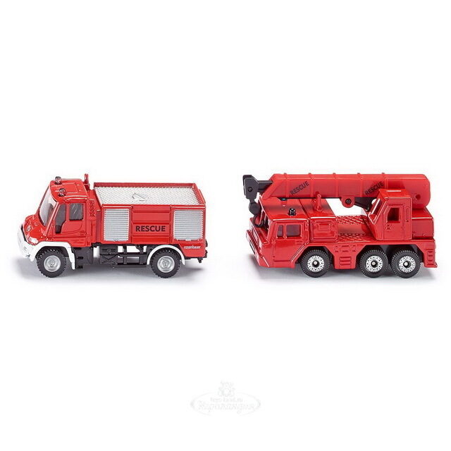 Набор пожарных машин Unimog, 2 шт, 1:87 SIKU