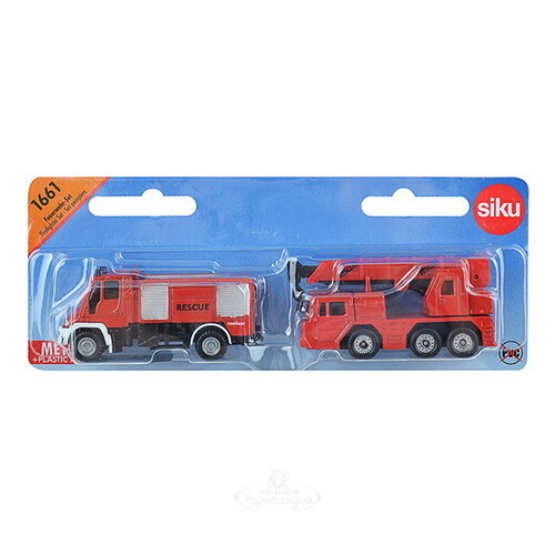 Набор пожарных машин Unimog, 2 шт, 1:87 SIKU