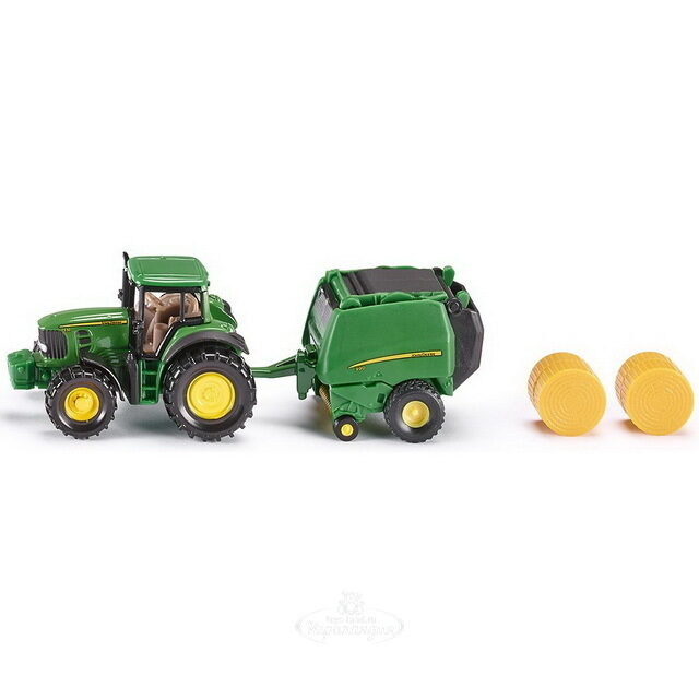 Трактор John Deere с пресс-подборщиком 1:87 SIKU