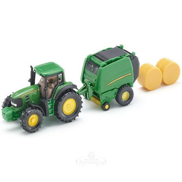 Трактор John Deere с пресс-подборщиком 1:87 SIKU