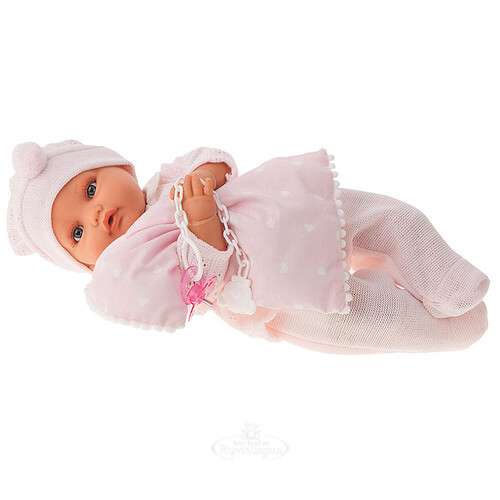 Кукла - младенец Марита в розовом 42 см плачущая Antonio Juan Munecas