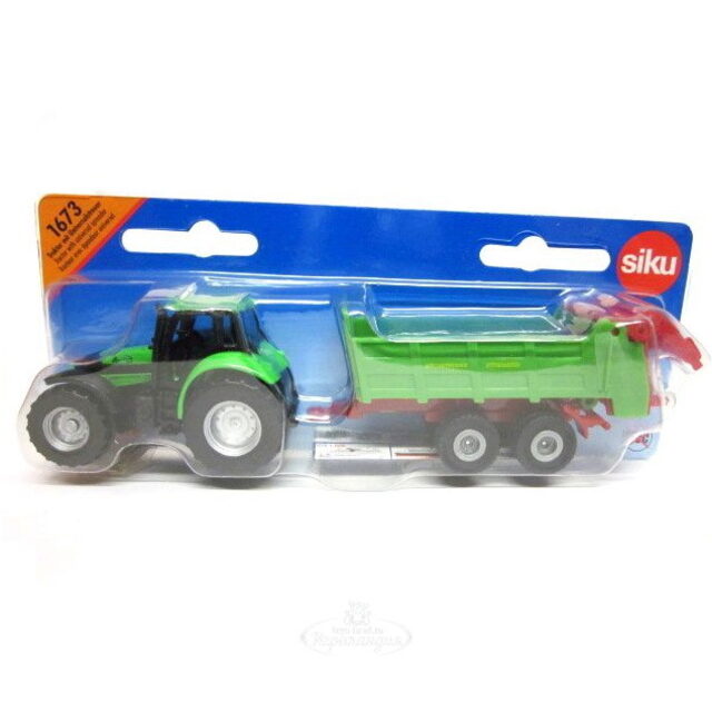 Трактор Steyr с прицепом для удобрений SIKU (Сику)