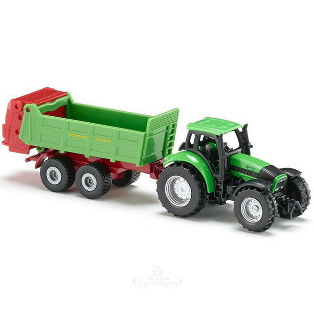 Трактор Steyr с прицепом для удобрений SIKU (Сику)