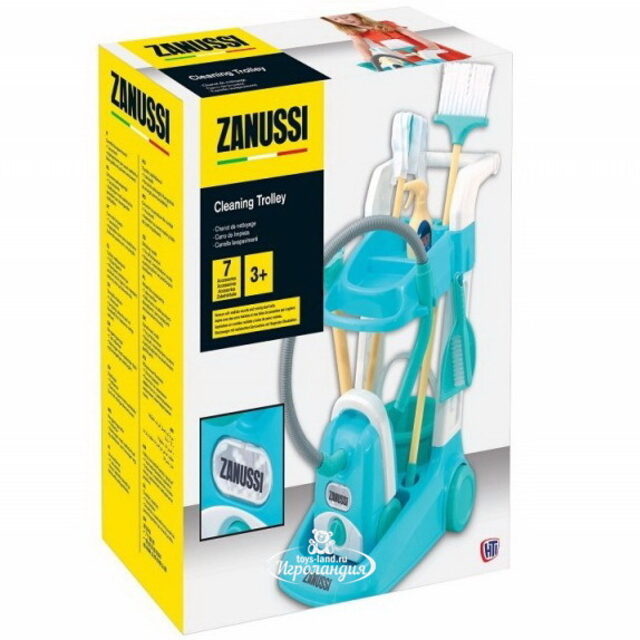Тележка для уборки Zanussi с пылесосом 7 предметов Smart (Смарт)