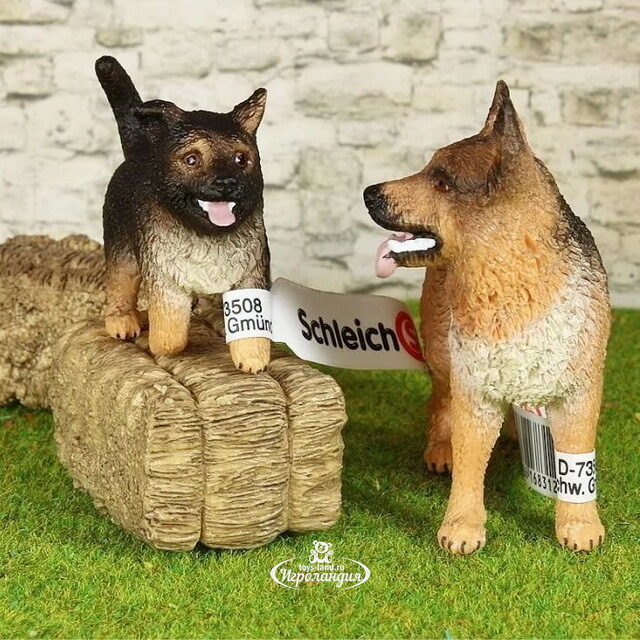 Фигурка Щенок Немецкой овчарки 4 см Schleich